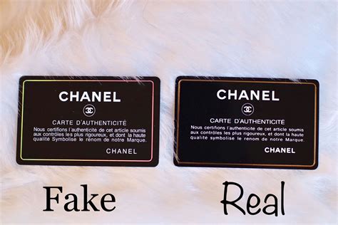 chanel hologram card number 2018 real vs fake